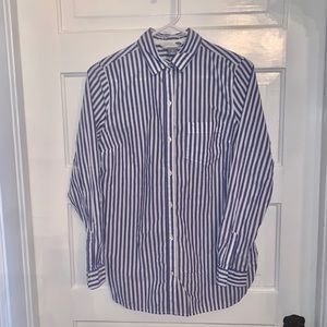 Women’s Blue Striped Old Navy Button Up Size S